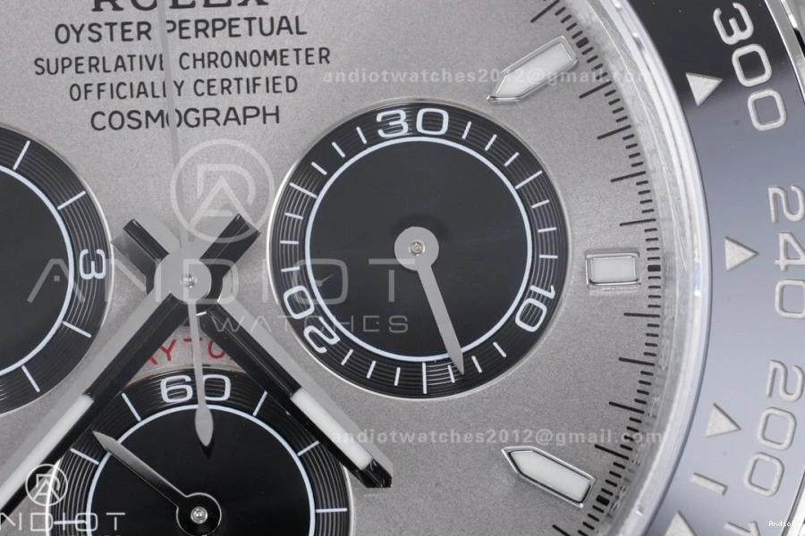 VSF Edition Daytona Black on V2 (Weighted) Strap VS4131 126519 Best Oysterflex Dial Gray 1:1 1118